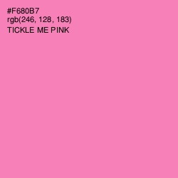 #F680B7 - Tickle Me Pink Color Image