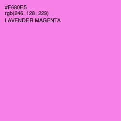 #F680E5 - Lavender Magenta Color Image