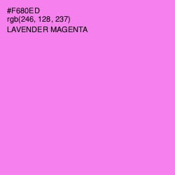 #F680ED - Lavender Magenta Color Image