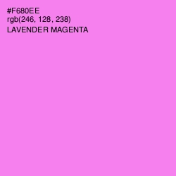 #F680EE - Lavender Magenta Color Image