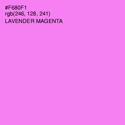 #F680F1 - Lavender Magenta Color Image