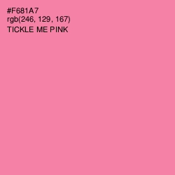 #F681A7 - Tickle Me Pink Color Image