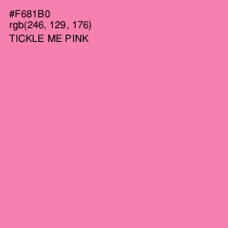 #F681B0 - Tickle Me Pink Color Image