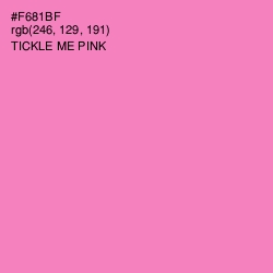 #F681BF - Tickle Me Pink Color Image