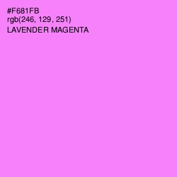 #F681FB - Lavender Magenta Color Image