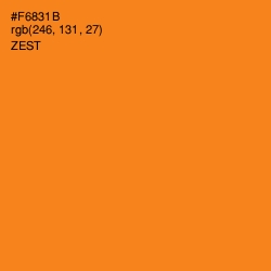 #F6831B - Zest Color Image