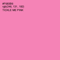 #F683B6 - Tickle Me Pink Color Image