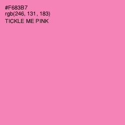#F683B7 - Tickle Me Pink Color Image