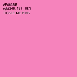 #F683BB - Tickle Me Pink Color Image