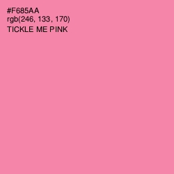 #F685AA - Tickle Me Pink Color Image