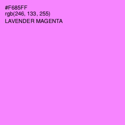 #F685FF - Lavender Magenta Color Image