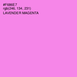 #F686E7 - Lavender Magenta Color Image