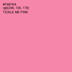 #F687AA - Tickle Me Pink Color Image