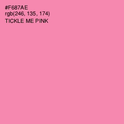 #F687AE - Tickle Me Pink Color Image