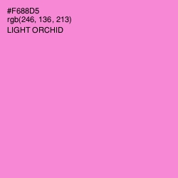#F688D5 - Light Orchid Color Image