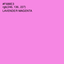 #F688E3 - Lavender Magenta Color Image