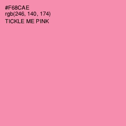 #F68CAE - Tickle Me Pink Color Image