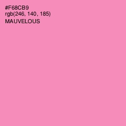 #F68CB9 - Mauvelous Color Image