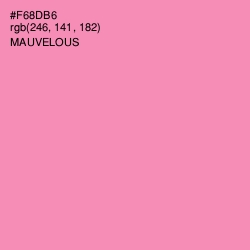 #F68DB6 - Mauvelous Color Image