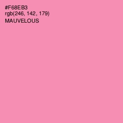 #F68EB3 - Mauvelous Color Image