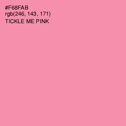 #F68FAB - Tickle Me Pink Color Image