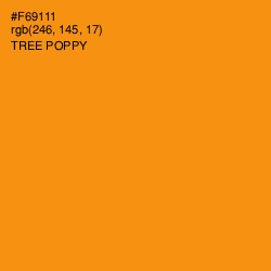 #F69111 - Tree Poppy Color Image
