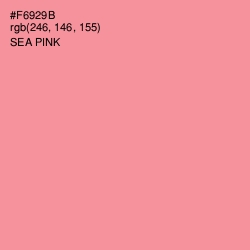#F6929B - Sea Pink Color Image