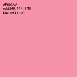 #F693AA - Mauvelous Color Image