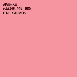 #F694A0 - Pink Salmon Color Image