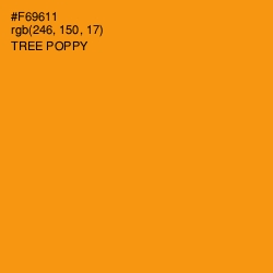#F69611 - Tree Poppy Color Image