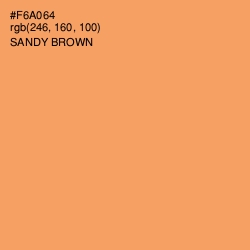 #F6A064 - Sandy brown Color Image