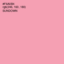#F6A0B4 - Sundown Color Image