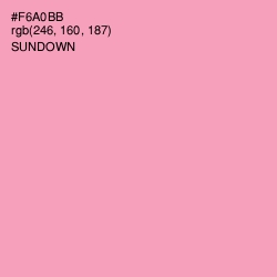 #F6A0BB - Sundown Color Image