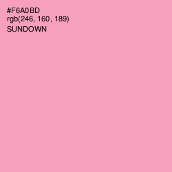 #F6A0BD - Sundown Color Image