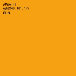 #F6A111 - Sun Color Image