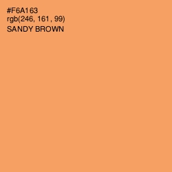 #F6A163 - Sandy brown Color Image