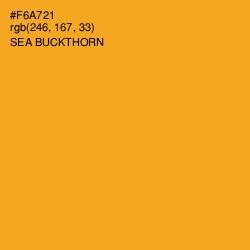 #F6A721 - Sea Buckthorn Color Image