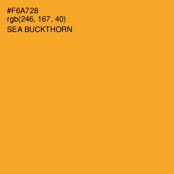 #F6A728 - Sea Buckthorn Color Image