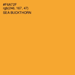 #F6A72F - Sea Buckthorn Color Image