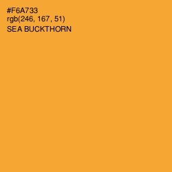 #F6A733 - Sea Buckthorn Color Image