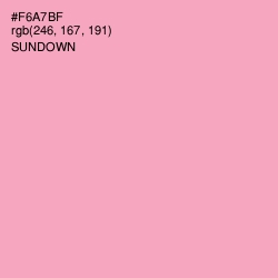 #F6A7BF - Sundown Color Image