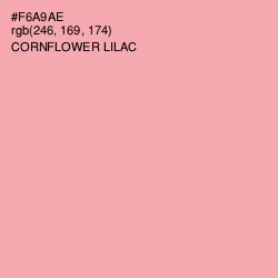 #F6A9AE - Cornflower Lilac Color Image