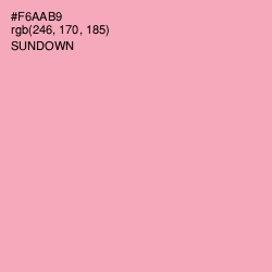 #F6AAB9 - Sundown Color Image