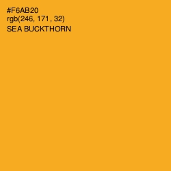 #F6AB20 - Sea Buckthorn Color Image