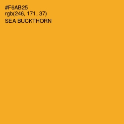 #F6AB25 - Sea Buckthorn Color Image