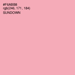 #F6ABB8 - Sundown Color Image