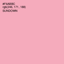 #F6ABBC - Sundown Color Image