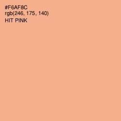 #F6AF8C - Hit Pink Color Image