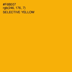 #F6B007 - Selective Yellow Color Image