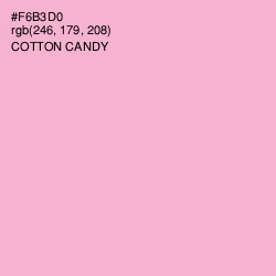 #F6B3D0 - Cotton Candy Color Image